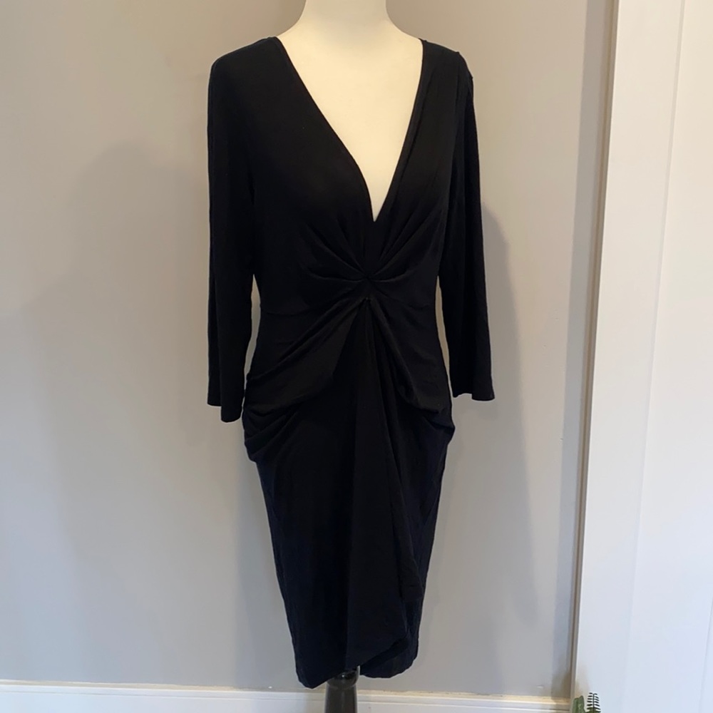 Boden Deep V Jersey Dress